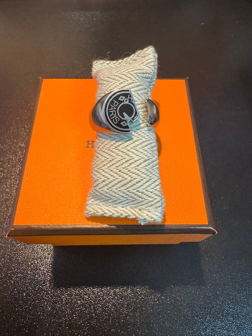 Hermès カルーゼルリング サイズ60(日本約20) 箱 購入証明書 袋付き