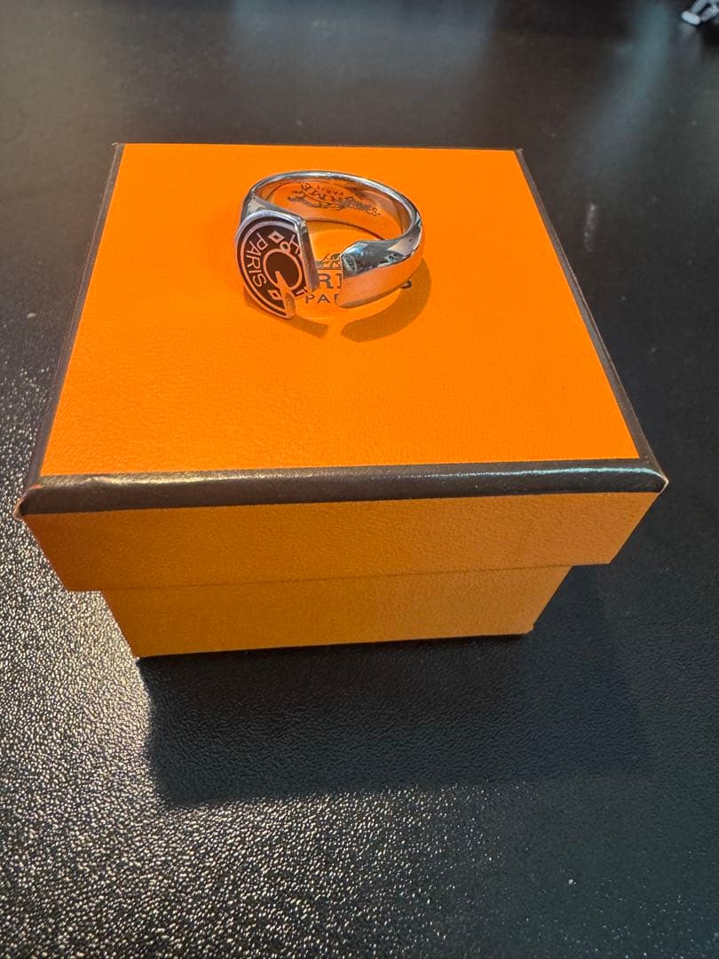 Hermès カルーゼルリング サイズ60(日本約20) 箱 購入証明書 袋付き