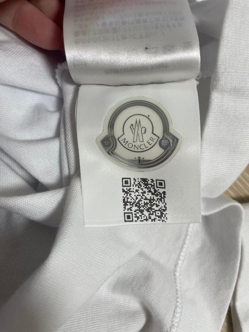 MONCLER ホワイト ロングスリーブ カットソー