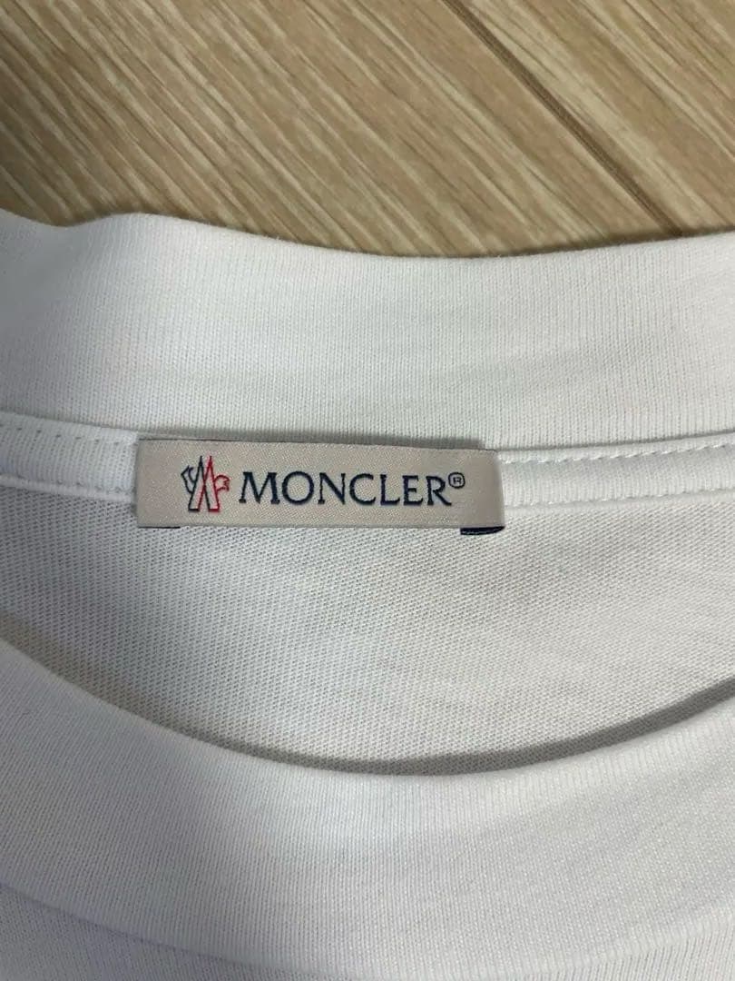 MONCLER ホワイト ロングスリーブ カットソー