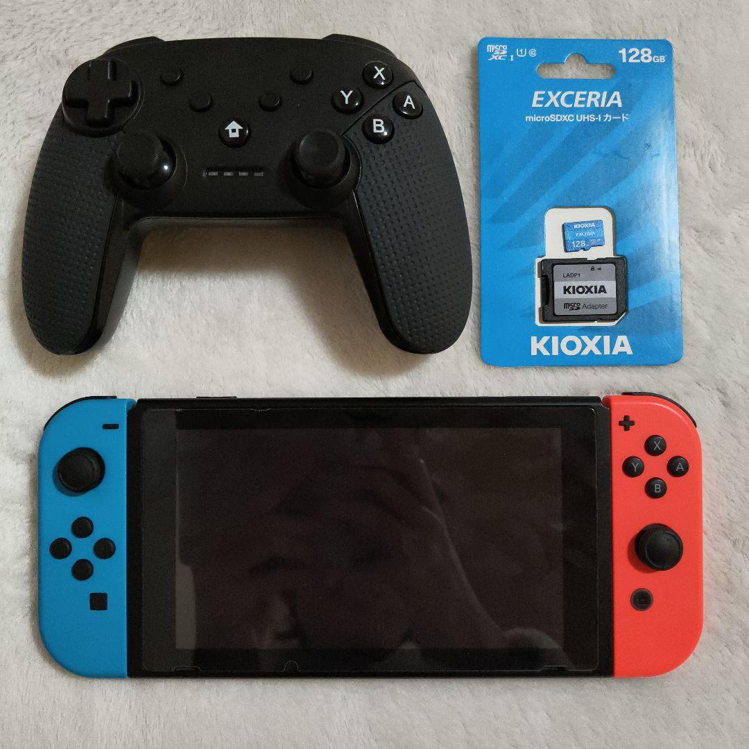 nintendo switch本体　SDカード128GB　コントローラー