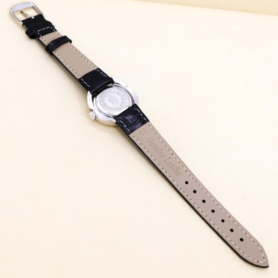 稼働 ENICAR 腕時計 機械式 手巻き スイスメイド ロジウムメッキ1029