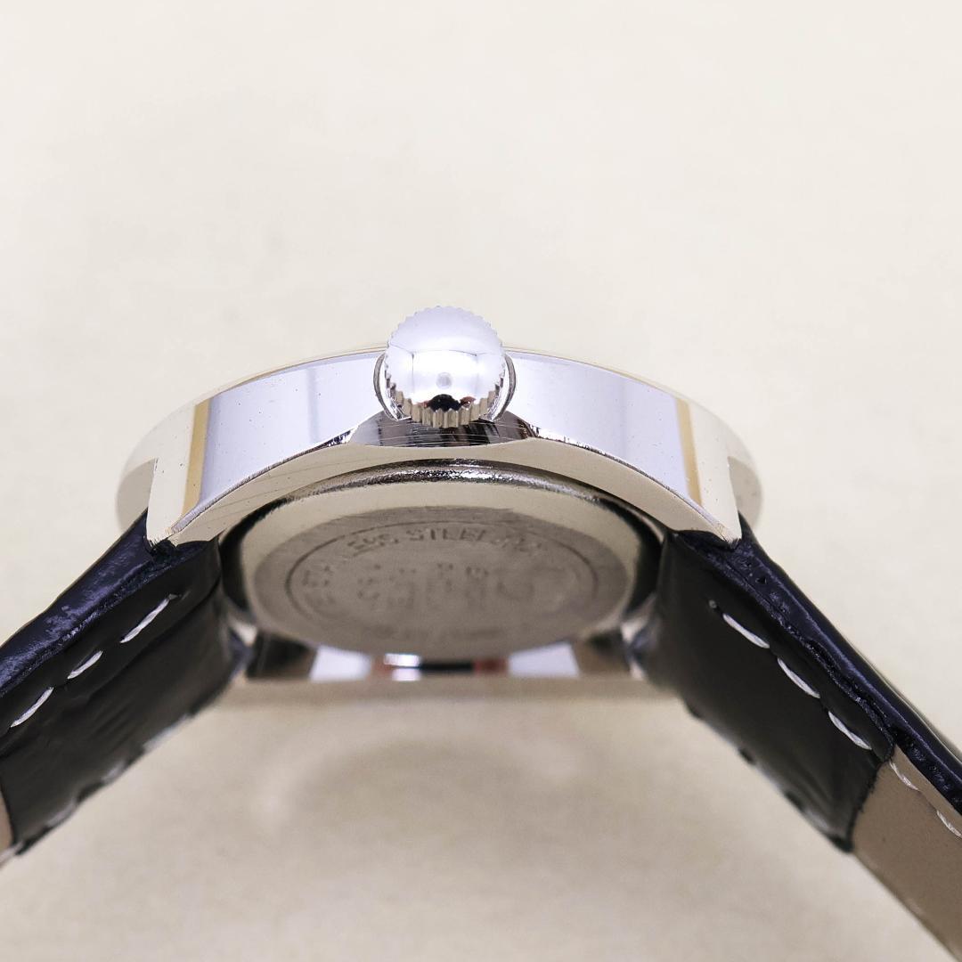 稼働 ENICAR 腕時計 機械式 手巻き スイスメイド ロジウムメッキ1029