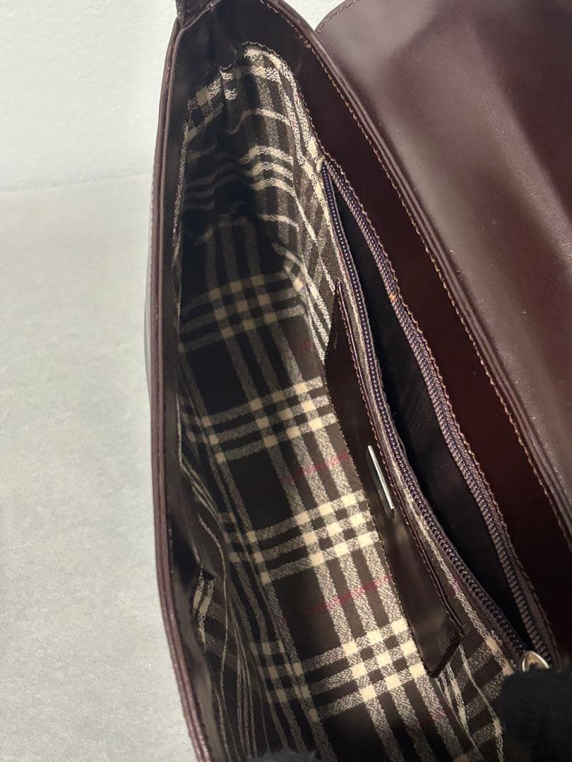 バーバリー ヴィンテージ burberry ショルダーバッグ レザー ブラウン