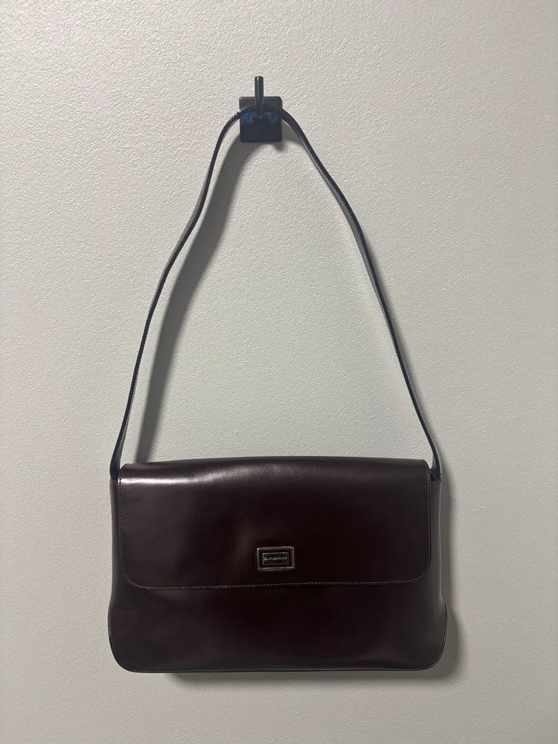 バーバリー ヴィンテージ burberry ショルダーバッグ レザー ブラウン