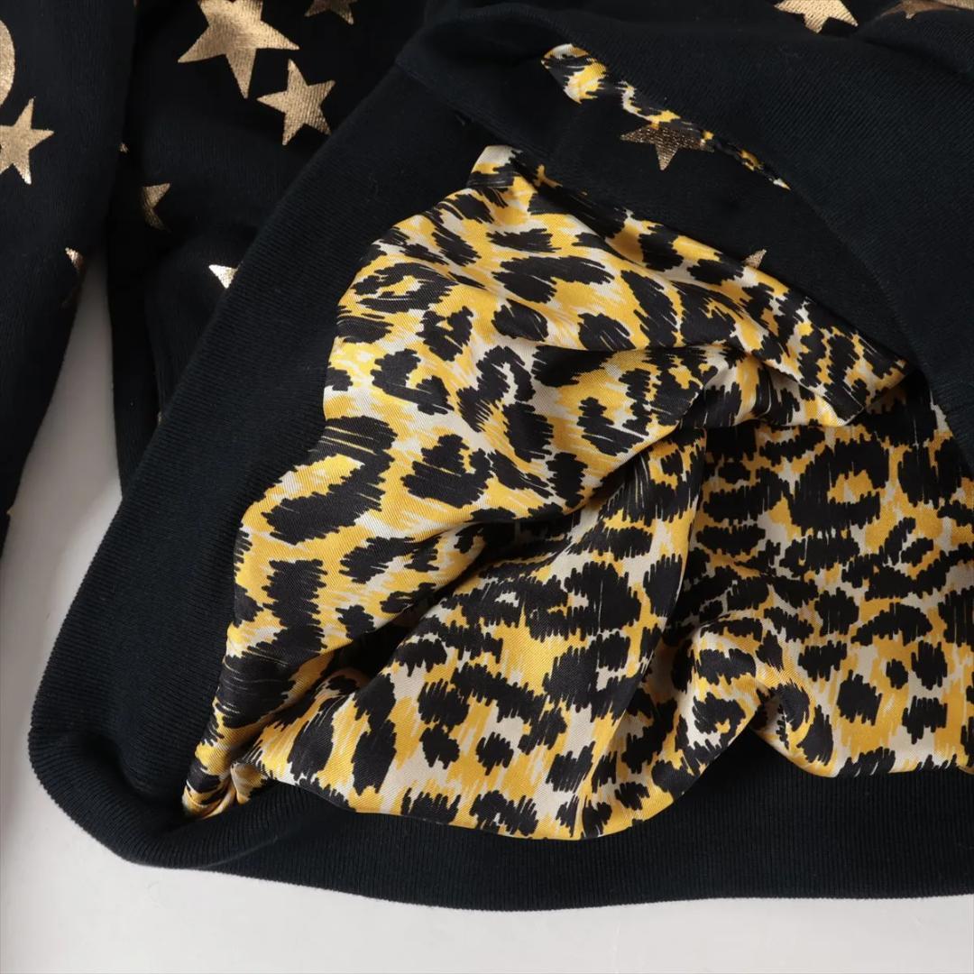 【未使用級】グッチ コットン パーカー S ブラック スター アンド ムーン