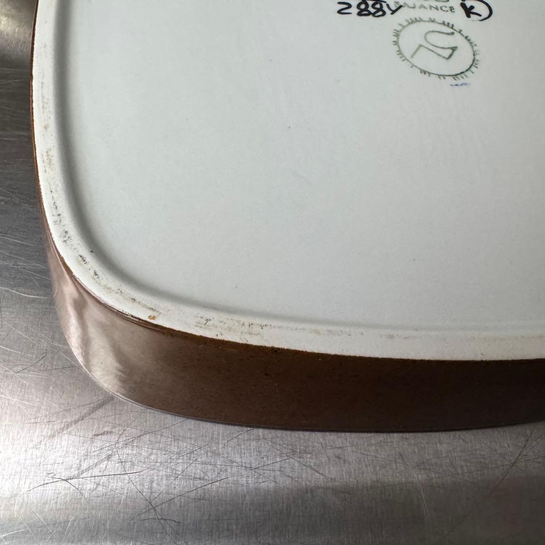 ロイヤルコペンハーゲン バッカ プレート 抽象模様の四角形 陶器皿