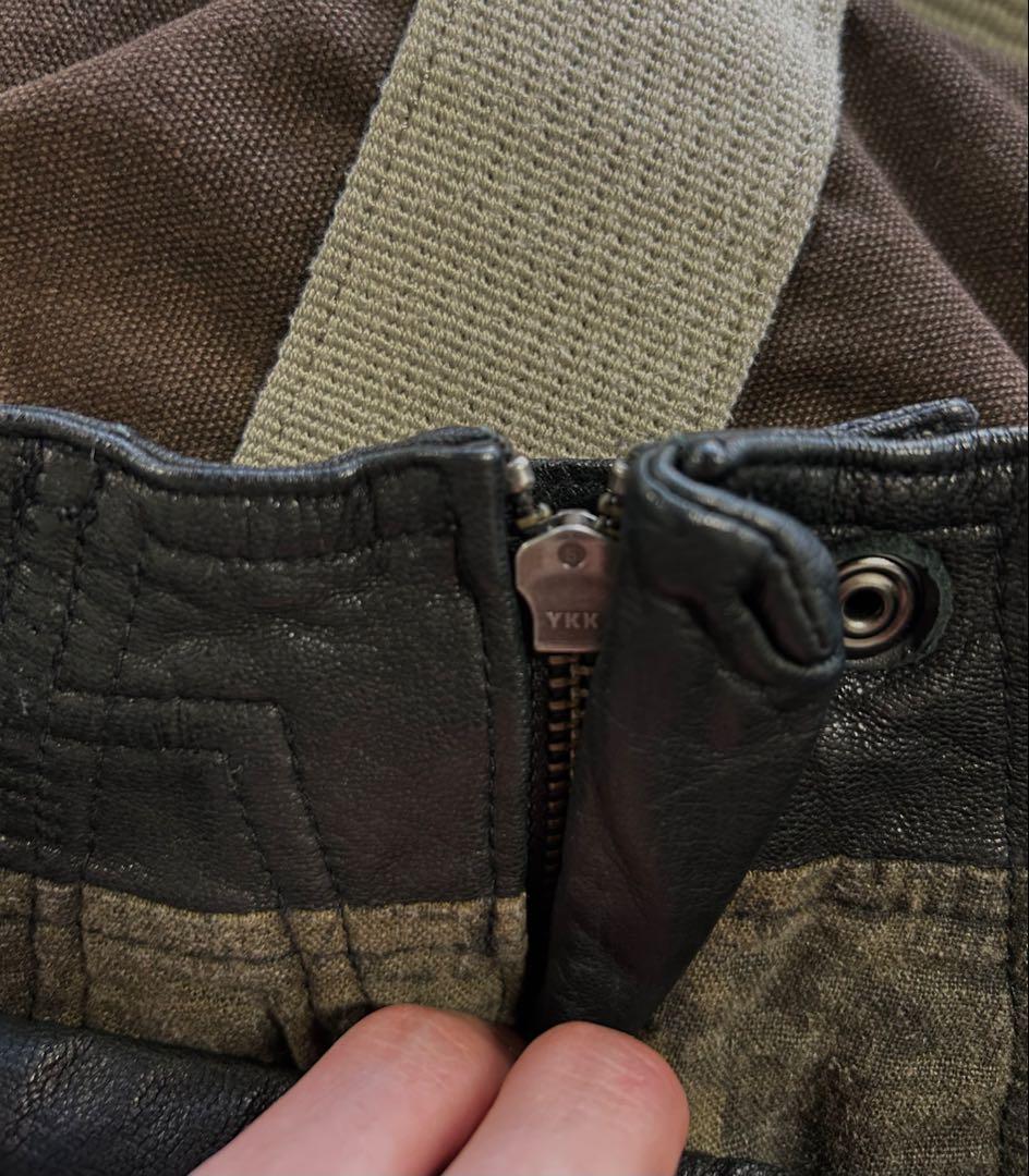 14th Addiction 山羊革レザースカート　y2k グランジ