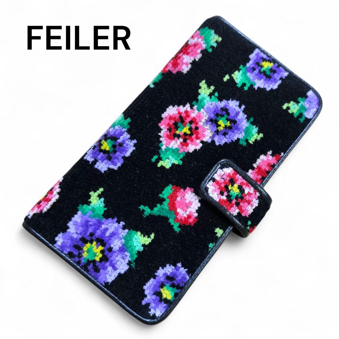 ✨未使用品✨　フェイラー　ドイツ・シュニール織　手帳型スマホケース