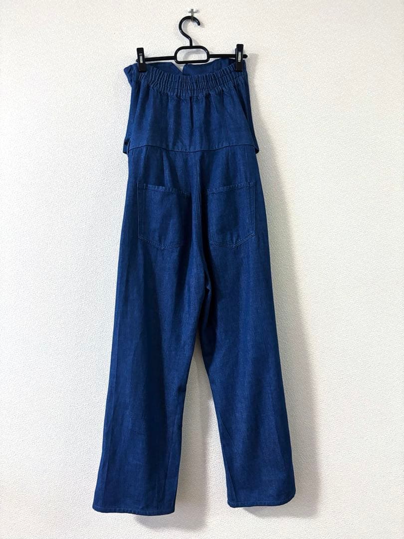 今期完売品　6(ROKU)デニム ビスチェ オールインワン　38
