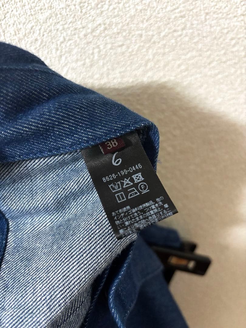 今期完売品　6(ROKU)デニム ビスチェ オールインワン　38