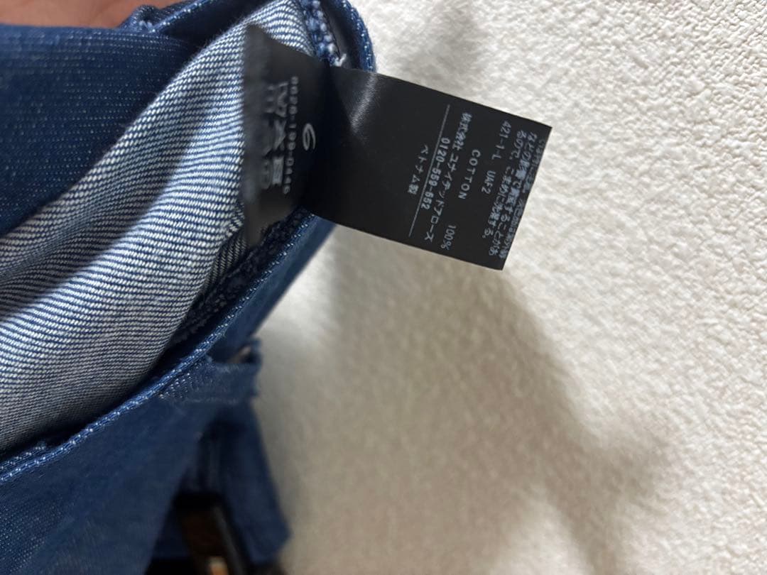 今期完売品　6(ROKU)デニム ビスチェ オールインワン　38