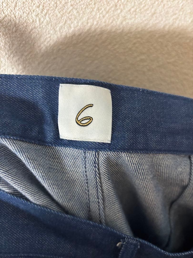 今期完売品　6(ROKU)デニム ビスチェ オールインワン　38