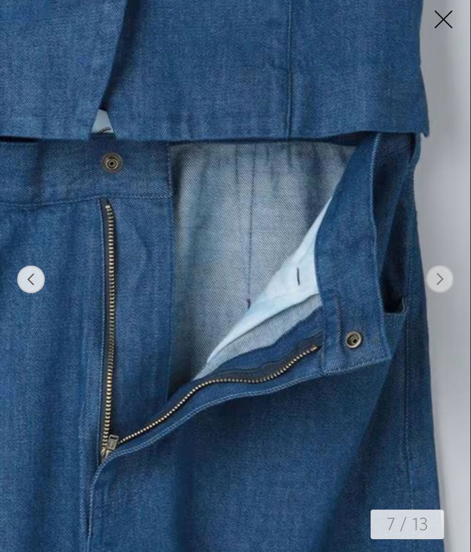 今期完売品　6(ROKU)デニム ビスチェ オールインワン　38