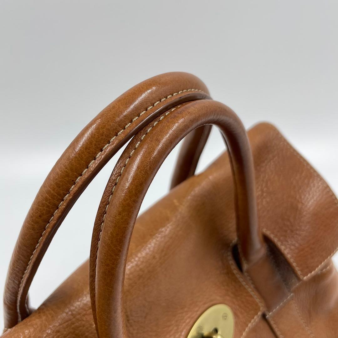 ✨美品✨　Mulberry ベイズウォーター　ショルダーバッグ　金具　ブラウン