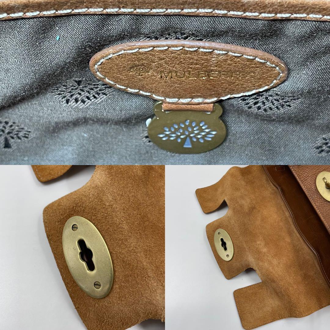 ✨美品✨　Mulberry ベイズウォーター　ショルダーバッグ　金具　ブラウン