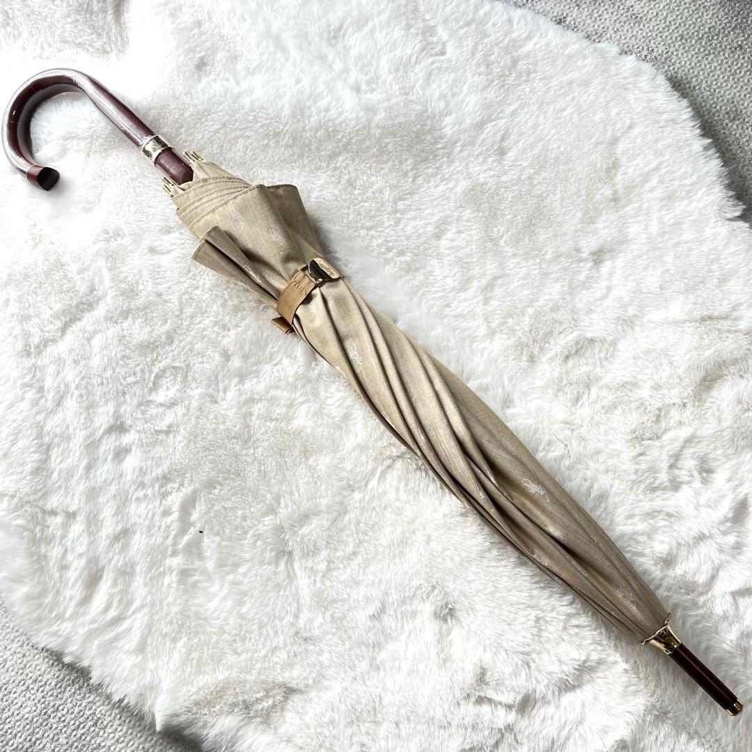 ✨美品✨【ラルフローレン】日傘　ブラウン　茶色　ロゴ　遮光