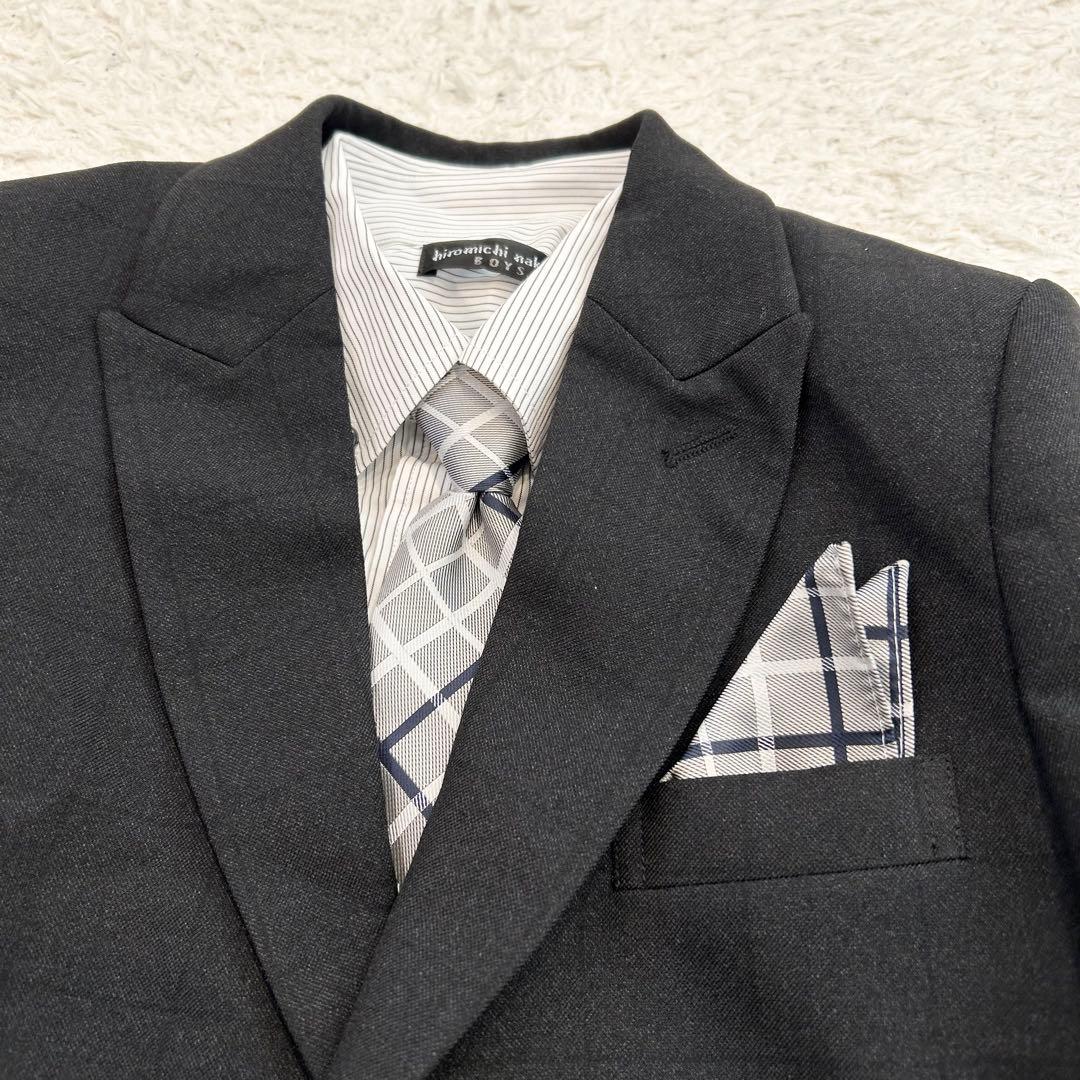 ヒロミチナカノ　キッズフォーマルスーツ　男の子　ブラック　長ズボン　制服　150