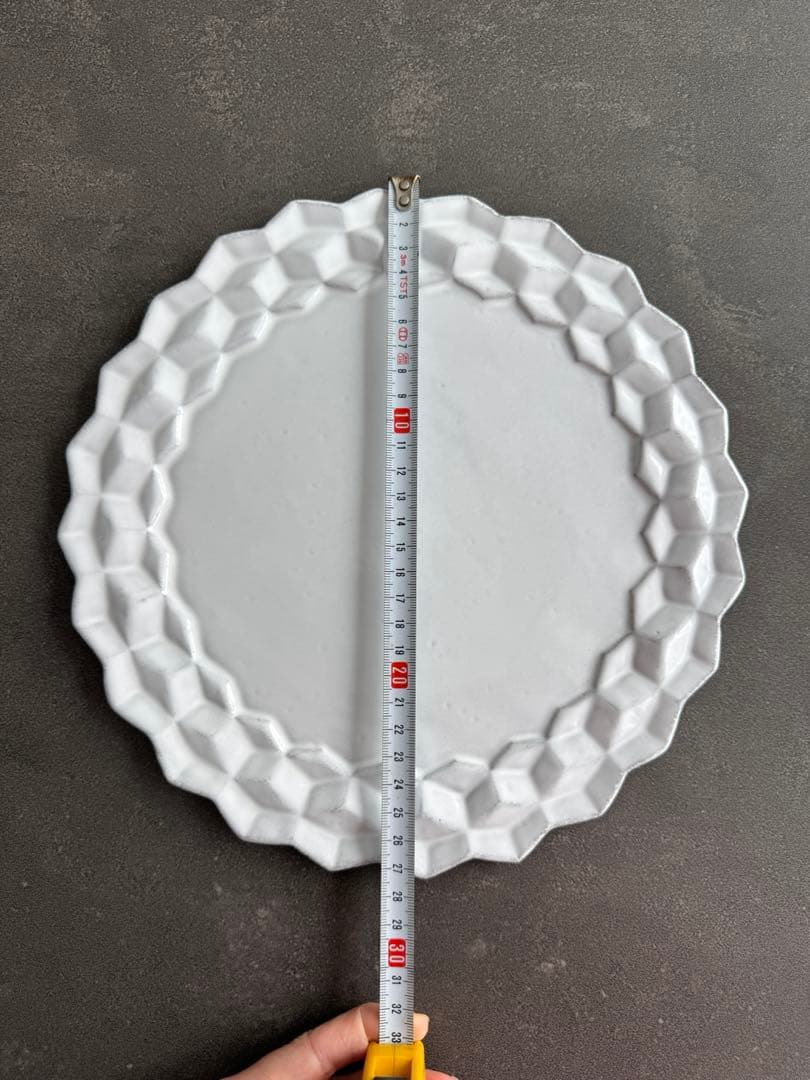 ホワイト 八角形プレート 直径約30cm