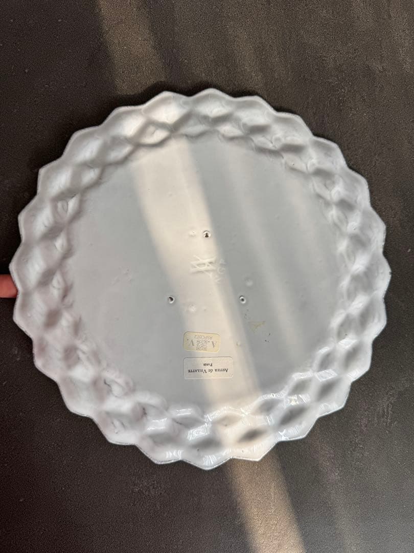 ホワイト 八角形プレート 直径約30cm