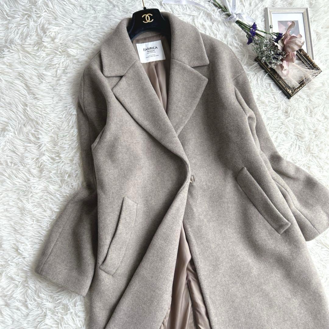美品✨FAbRICA ロングチェスターコート　イタリア製生地　大きいサイズ