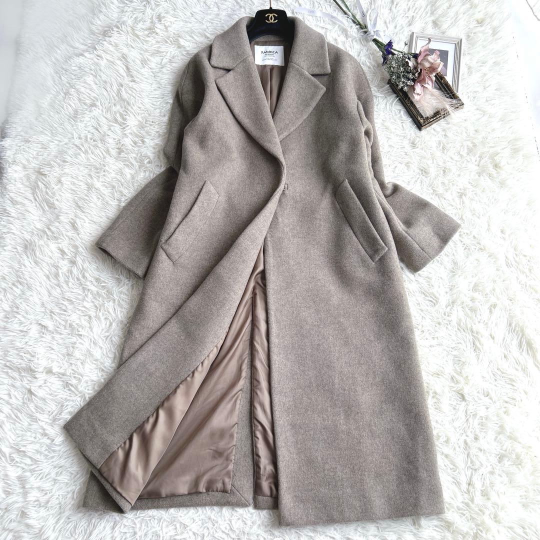 美品✨FAbRICA ロングチェスターコート　イタリア製生地　大きいサイズ