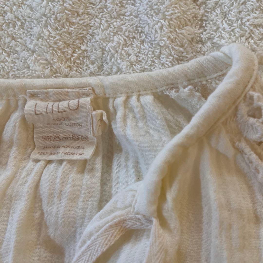 値下げ　美品　LiiLU コットン　ブラウス　2y