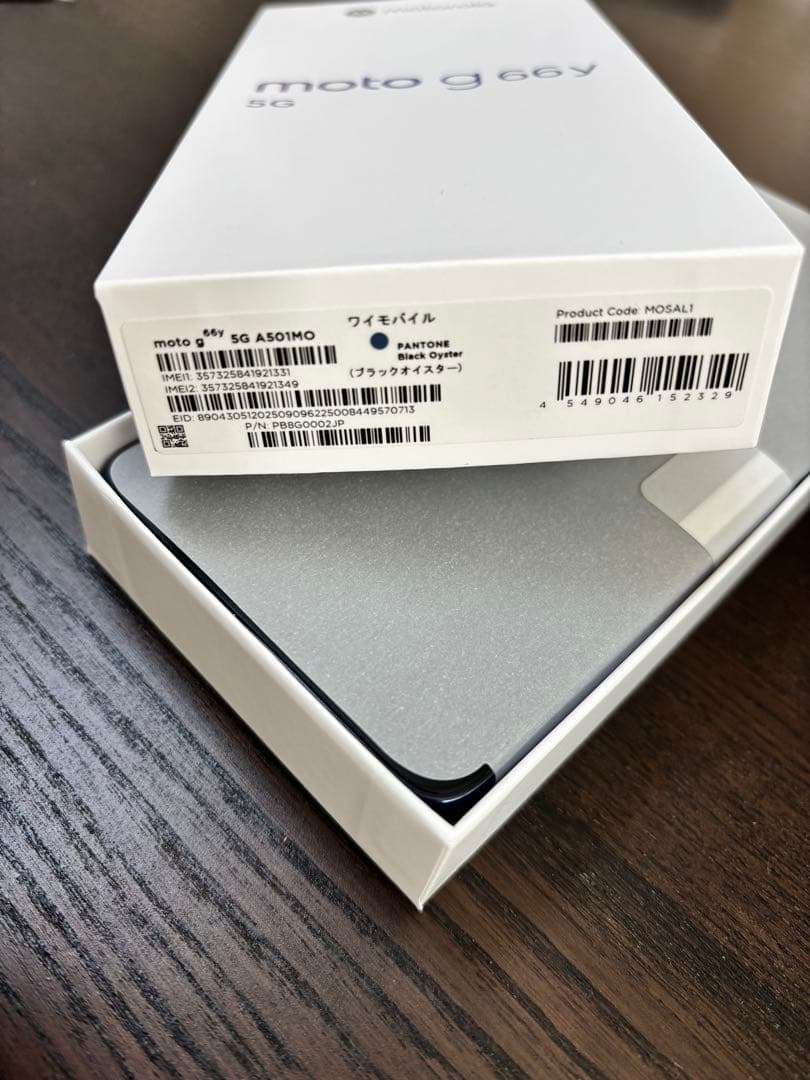 MOTOLORA moto g66y 5G スマートフォン　ブラックオイスター