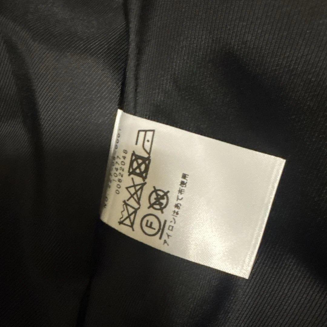 SHIPS ノーカラーツイードジャケット ブラック/ホワイト