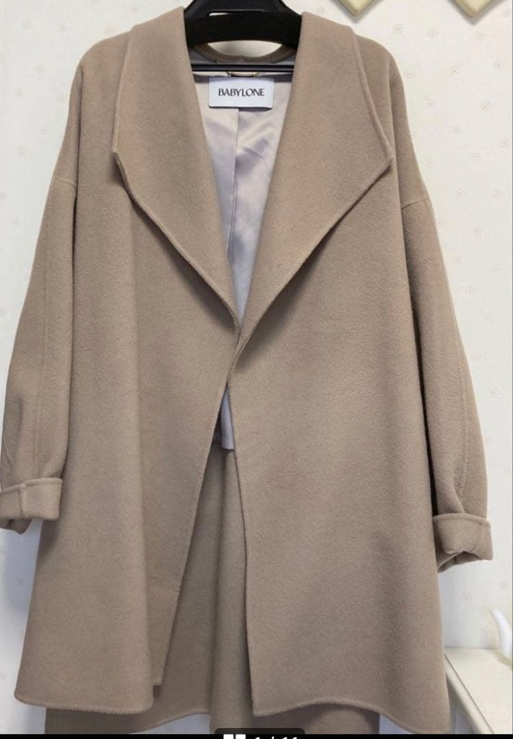 BABYLONE ウールハーフコート