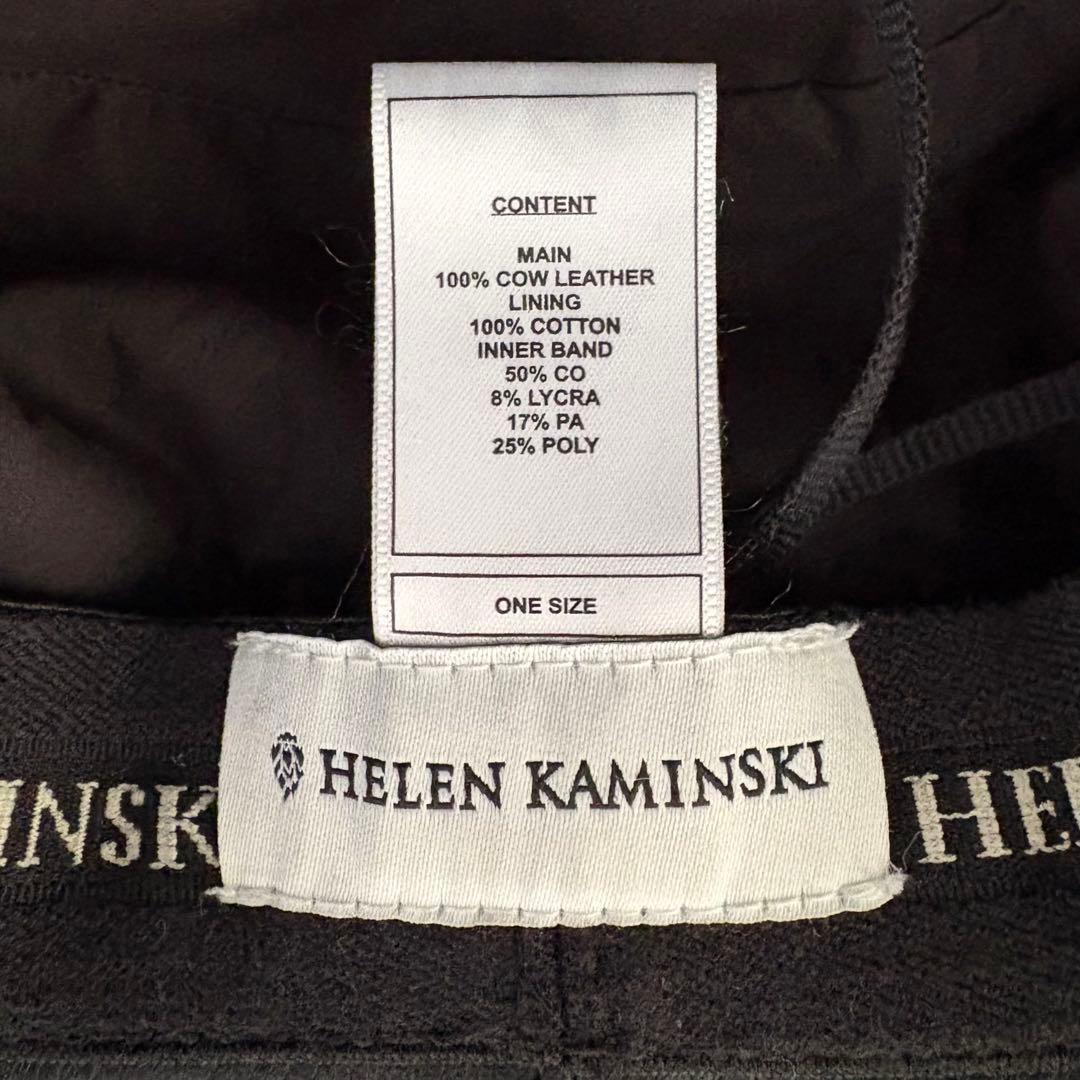 ヘレンカミンスキー 帽子 HELEN KAMINSKI バケットハット レザー