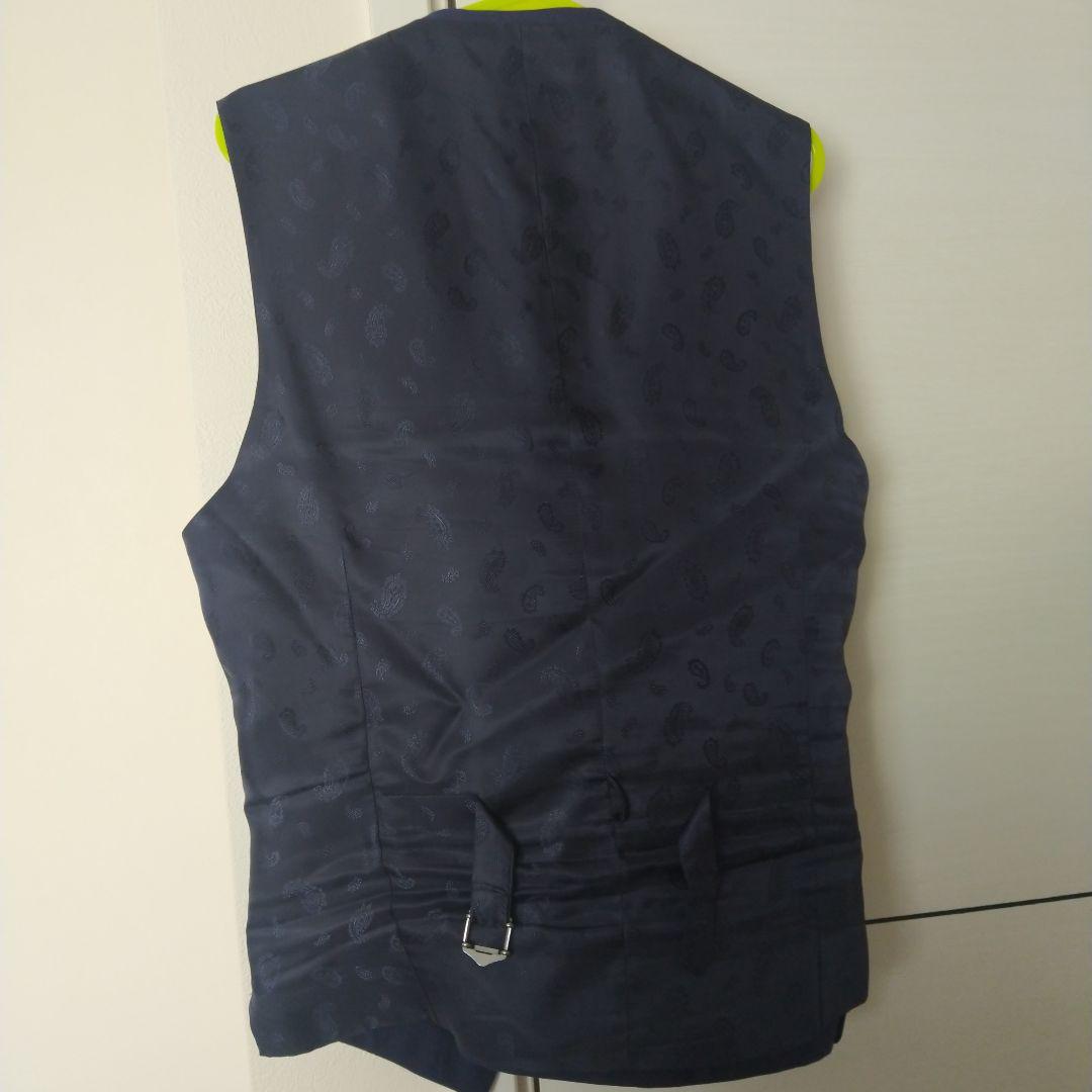 定価7万　FABRIC TOKYO　3ピース スーツ　ウール100％ ネイビー