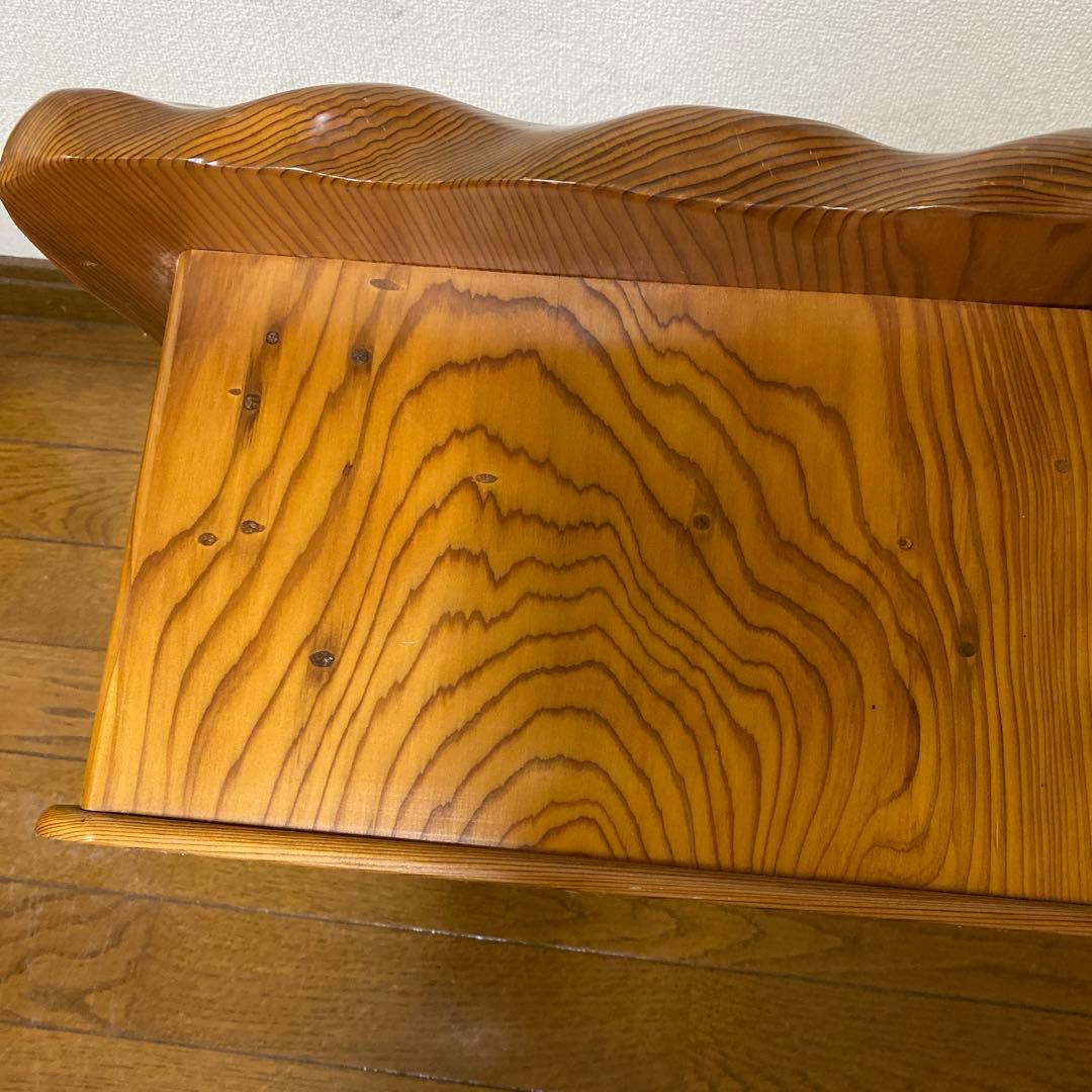 SALE！屋久杉　世界遺産‼️花台　引き出し付き　ちゃぶ台　無垢材　天板キズあり