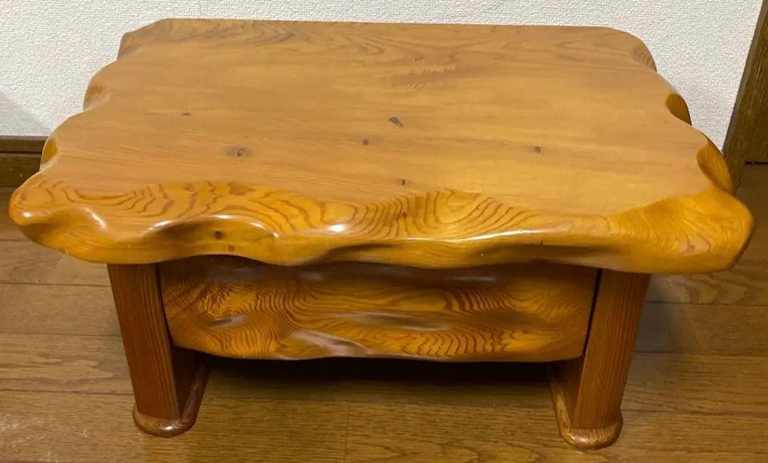 SALE！屋久杉　世界遺産‼️花台　引き出し付き　ちゃぶ台　無垢材　天板キズあり