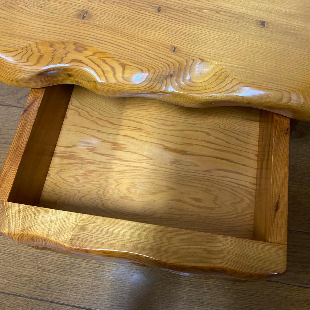 SALE！屋久杉　世界遺産‼️花台　引き出し付き　ちゃぶ台　無垢材　天板キズあり