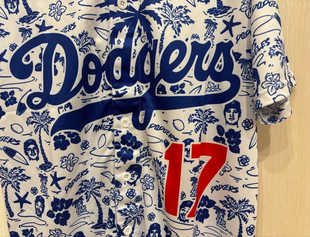 ⭐️ブラックフライデー⭐️非売品★大谷翔平サイン ユニフォームアロハハワイアンシャツ