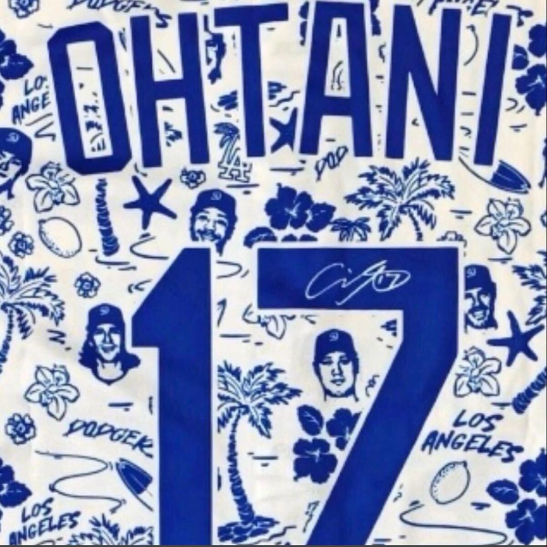 ⭐️ブラックフライデー⭐️非売品★大谷翔平サイン ユニフォームアロハハワイアンシャツ