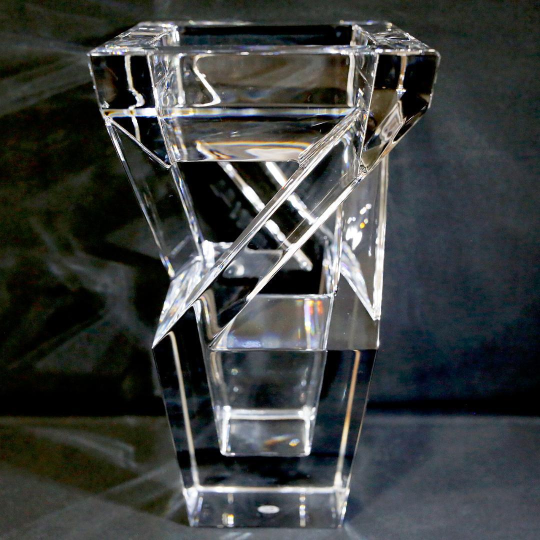 【極美品 送料込み】バカラ アーキテクチャー クリスタル フラワーベース 花瓶
