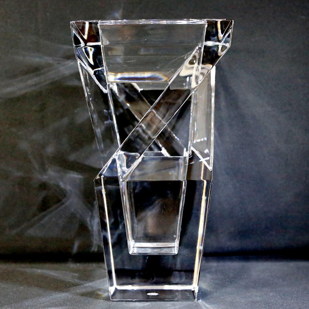 【極美品 送料込み】バカラ アーキテクチャー クリスタル フラワーベース 花瓶