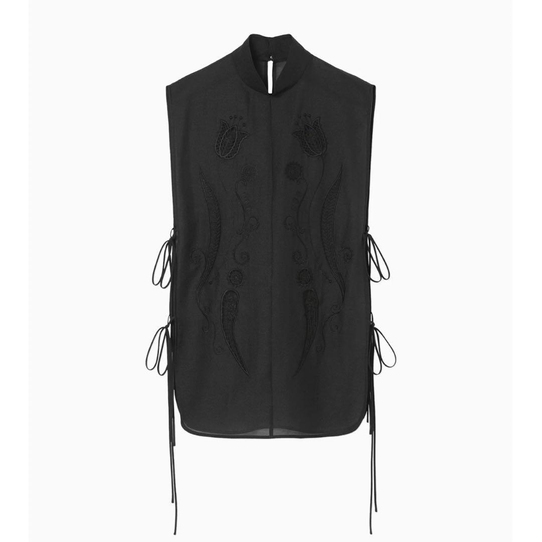 トップス Mame Kurogouchi Sheer Embroidery Vest