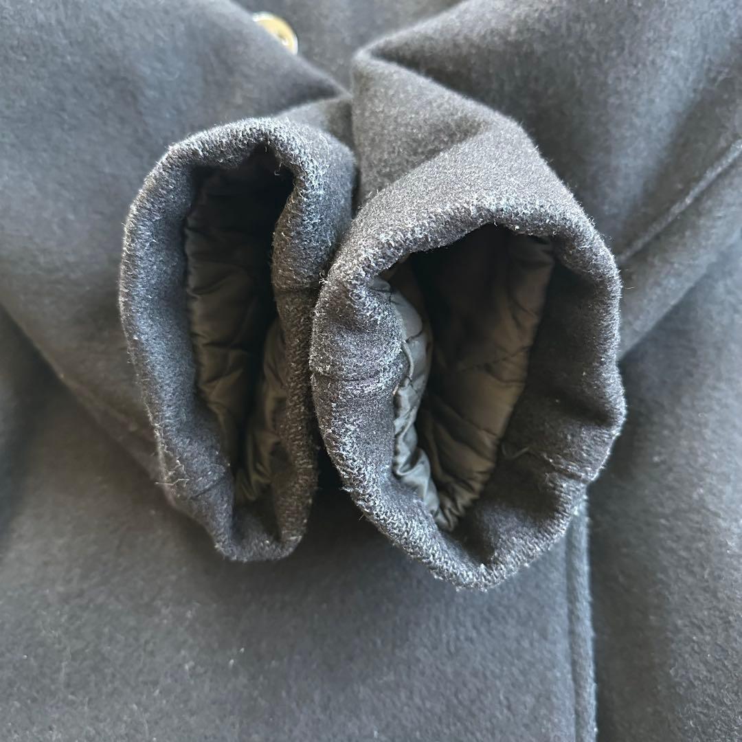 美品☆Schott ショット/U.S.740N/Pコート/USA製　ネイビー/L