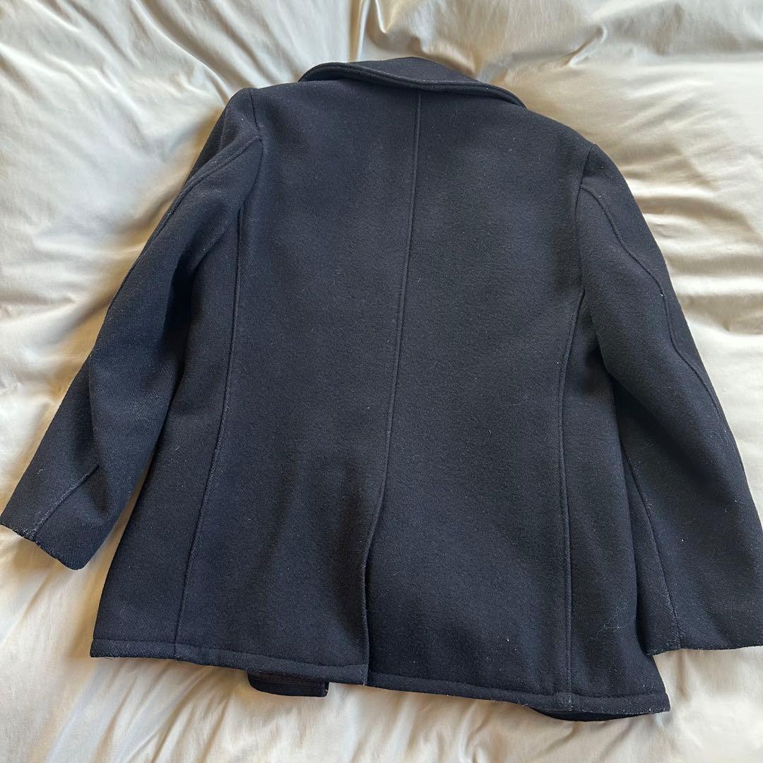 美品☆Schott ショット/U.S.740N/Pコート/USA製　ネイビー/L