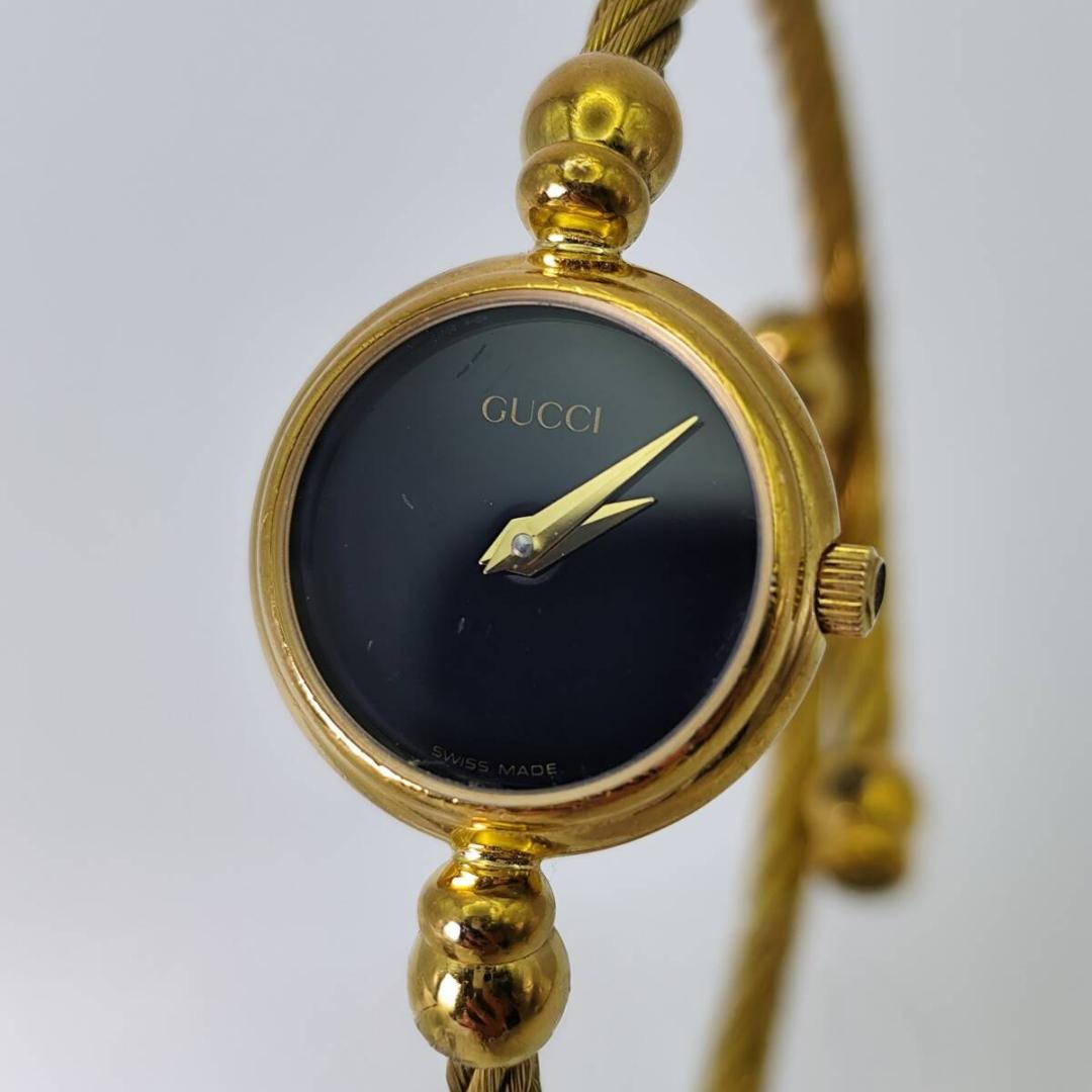 稼働品 GUCCI グッチ 腕時計 バングル 2700.2.L クォーツ 箱付き