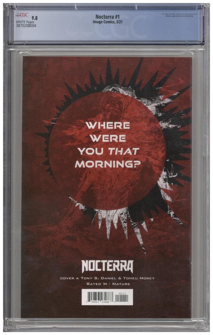 アメコミリーフ Nocterra #1 CGC 9.8