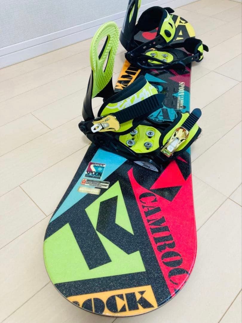 SPOON スプーン118cm スノーボードビンディング　ブーツセット