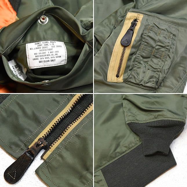 か*ず様 新品バズリクソンズL-2BMA-1XSセージグリーンBR14180