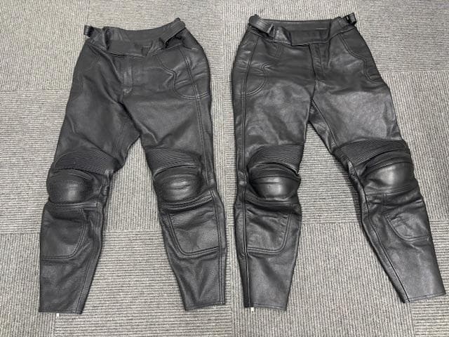 年末セール★RSタイチ バイク レザーライディングパンツ Lサイズ 2セット