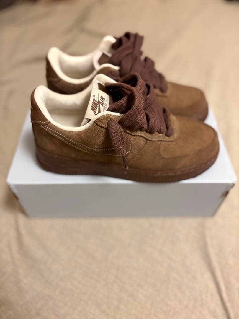 Nike Air Force 1 ブラウン スニーカー　カカオワオ　25cm