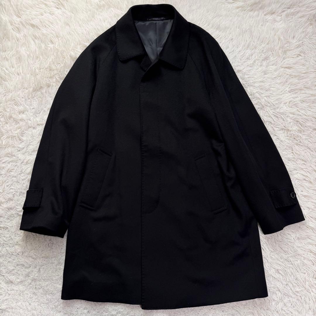 極美品Lサイズ　カシミヤ100% チェスターコート　ロングコート　ブラック