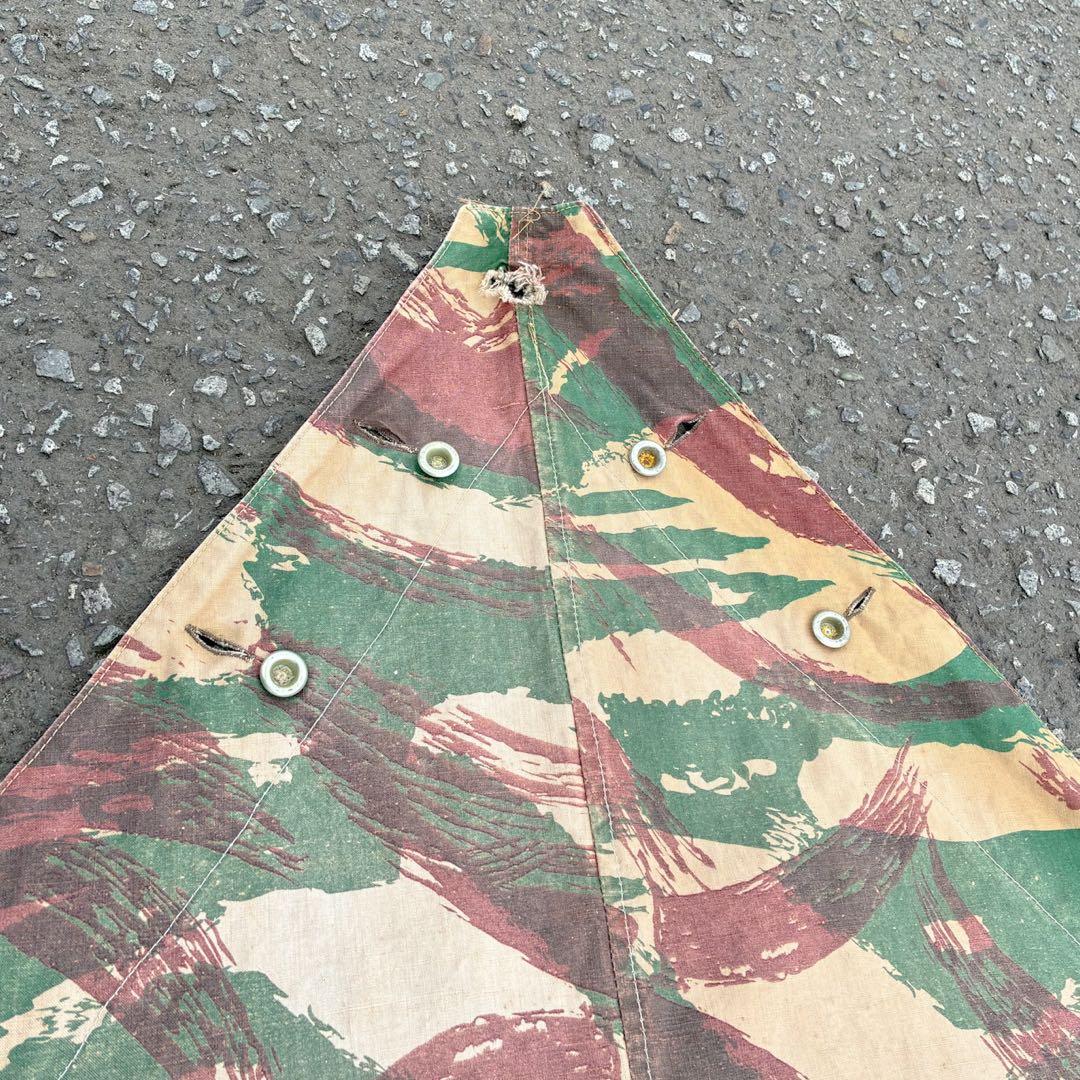 希少 50s フランス軍 リザードカモ 迷彩 パップテント ツェルトバーン